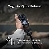 DJI Osmo Action 4 Standard Combo - 4K/120fps Waterproof Action Camera with a 1/1.3-Inch Sensor, Stunning Low-Light Imaging, 10-bit & D-Log M Color Performance, Long-Lasting 160 Mins, Outdoor Camera