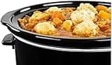 Premium Black Slow Cooker 8.0L Pot + Removable Ceramic Inner Bowl Steam Grill