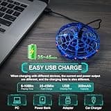 ETPlanet Hand Operated Flying Toy Drone for Kids, 360° Hands Free Motion Sensors Mini Drone with Cool LED Lights, Easy Indoor Small UFO Toy Flying Ball Drone for 6 7 8 9 10+ Year Old Boys and Girls