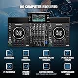 Denon DJ SC LIVE 4 Standalone DJ Controller with Stem Separation on 4-Decks, Wi-Fi Streaming, Build-in Speakers, Serato DJ and Virtual DJ Compatible