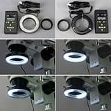AmScope 3.5X-90X Trinocular Stereo Microscope with 4-Zone 144-LED Ring Light + 10MP Camera