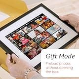 Skylight Frame – WiFi Digital Picture Frame Customer Support, Digital Photo Frame with Easy Setup, Touch Screen Digital Frame, Gifts for Parents and Grandparents - 10 Inch Black