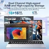 Tuonoyee 2025 15.6-inch laptop with Windows 11.32GB RAM 1TB SSD Laptop, Intel Quad Core processor up to 2.9GHz, 1080P FHD display and backlit keyboard
