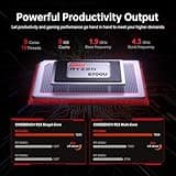 ACEMAGIC 2025 Laptop Computer - 16.1'' FHD Display Laptop with AMD Ryzen 7 5700U Processor (Up to 4.3 Ghz), 16GB Ram DDR4x2 512GB SSD Notebook with Backlit Keyboard, Support WiFi 6