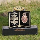 Black Large Grave Marker, Large Memorial marker, Cemetery Marker