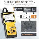 MOTOPOWER MP69033 OBD2 Scanner Universal Car Engine Fault Code Reader, CAN Diagnostic Scan Tool for All OBD II Protocol Cars