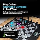 ChessUp 2 - Electronic Chess Board by Bryght Labs - Built-in WiFi, Chess Engine - Includes Chess Set TouchSense Pieces - Light Up Smart Chess Board - with AI, Lessons, Wireless Play & Companion App