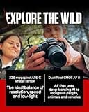 Canon Mirrorless Cameras EOS R7 + RF-S 18-150mm - w/o Mount Adapter GB - 32.5 MP APS-C CMOS Image Sensor - Dual Pixel CMOS AF II - In-Camera Compositing - LCD Touchscreen - UVC/UAC Compatible