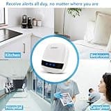 LIOTOIN Wireless Caregiver Pager Elderly Alarm Call Button Personal Alarms Call Bell For Elderly Patient Nurse Panic Alarm Button elderly alert system(3 Waterproof Transmitter 2 UK Plugin Receiver)