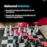 ChessUp 2 - Electronic Chess Board by Bryght Labs - Built-in WiFi, Chess Engine - Includes Chess Set TouchSense Pieces - Light Up Smart Chess Board - with AI, Lessons, Wireless Play & Companion App