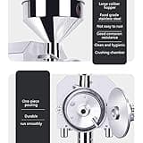 MAIES 1500W Commercial Electric Grain Grinder Ultra Grinder Machine Pulverizer Family Medicial Cereal Grain Mill Machine Coffee Grinder Powder Machine Mill Grinder 1600W 220V
