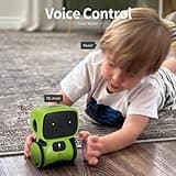 GILOBABY Interactive Smart Robot Toys, Intelligent Robot for Kids, Children Girls & Boys Robotic 3 Years Old Up, Voice Control & Touch Sense, Dance & Sing & Walk, Recorder & Speak Like You