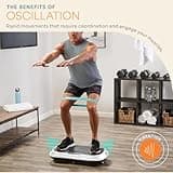 LifePro Waver Vibration Plate Exercise Machine for Full Body Workout, 99 Speed Levels, Resistance Bands, Remote, Home Fitness and Weight Loss Platform
