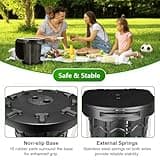 Folding Camping Toilet Portable with Bag - imodomio Portable Toilets for Adults with Lid, Seat & Toilet Bags, Outdoor Travel Toilet for Fishing, Hiking, Campervan, Caravan, Car, Festivals, Load 180kg