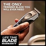 WAHL Aqua Blade Stubble and Beard Trimmer, Beard Shaping, Rechargeable, Male Grooming Set, Fully Washable, Suitable for Wet/Dry Use, Beard Care, Black