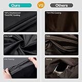 BBQ Covers, Gas Barbecue Cover Waterproof Gas Grill Cover Outdoor Covers for BBQ, Gas Grill BBQ Protection Windproof, Dust Protection, Rip-proof & UV Protection with Storage Bag - 147x61x117cm