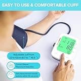 Medical Blood Pressure Machine for Home Use, Upper Arm 22-42cm Large Cuff Blood Pressure Monitors, LCD Digital Display | CE Certified | MHRA Registered | 2 * 99 Sets Memory | Heart Rate Monitor