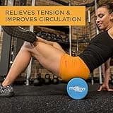 Maximo Fitness Foam Roller - Exercise Rollers for Trigger Point Self Massage and Muscle Tension Relief, 15cm x 45cm Massager for Back, Legs, Workouts, Gym, Pilates and Yoga, Blue