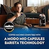 Lavazza, A Modo Mio Deséa Coffee Capsule Machine, Compatible with A Modo Mio Coffee Pods, Touch Interface, Sound Alerts, Automatic Shut-Off, Dishwasher-Safe Components, 1500W, 220-240V, White Cream