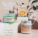 Nurture by Nature Relax & Uplift Pamper Gifts for Women – 6 Piece Luxury Spa Gift Set with Soap, Body Scrub, Hand Cream & More – Vegan & Cruelty Free Self Care Kit, Relaxation Gifts for Her & Mum