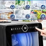 Duronic Table Top Dishwasher DW5 BK 950W Compact Tabletop Dish Washer Mini 5L Dishwashers with 8 Wash Cycles Electric Countertop Cleaner for Quick Eco Cleaning Plates Glass Cutlery Fruit (BLACK)