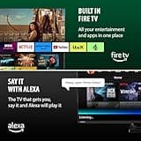 Toshiba UF3F 65 Inch Fire 4K HDR TV, TRU Picture Engine, HDR10, Dolby Vision & Atmos, Sound by Onkyo, DTS Virtual X, Alexa Voice Remote
