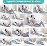Wedge Pillow for Sleeping, Orthopedic Bed Wedge Pillow Set, 15-in-1 Adjustable Memory Foam Wedge Pillow Post Surgery, 9 &16 & 20 inches Height 3-in-1 Incline Pillows Wedges for Back Pain/Acid Reflux