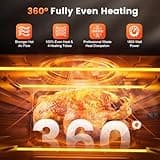 30L Air Fryer Oven, 18 in 1 Presets Dual-Cook Function Air Fryer, 360°Hot Air Circulation Technology/Digital Knob/LED Touch Panel/Timer & Temperature Control, Oil-Less Cooking, 7 Accessories, 1800W