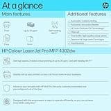 HP Laserjet Pro MFP 4302dw Laser Printer | Colour | Printer for Small Medium Business | Wireless | Print, Copy, Scan | Automatic Document Feeder | 2-Sided Printing | Self-healing WiFi | Ethernet