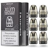 OXVA Xlim Pods V3 New Oxva Vape Pods for Oxva XLIM Pro, Xlim Vape Kit Xlim SE Xlim 2ml Cartridge Top Filling v3 Pods 2 Packs of 3 No Nicotine. (0.8 2 x 3 Pack)