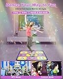 Acelufly Electronic Dance Mat, Interactive Dance Mat for TV with Camera, Christmas/Birthday/Valentine's Day Gifts Dance Game Mat for Boys Girls Kids Adults