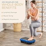 Lifepro Acupressure Vibration Plate Exercise Machine, Burn More Calories & Alleviate Back & Joint Pain at Home-Lymphatic Drainage Stimulator-Vibration Fitness Trainers & Workout Equipment