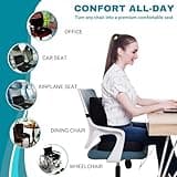 Famjoy Premium Gel Memory Foam Seat & Back Cushion – Lumbar & Coccyx Support for Office, Car & Gaming Chair – Ultimate Comfort & Posture Relief