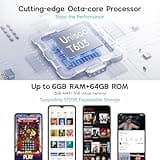 Ulefone Note 19 Mobile Phones 6GB+64GB/512GB SD 5000mAh, Octa Core Android 14 6.65” HD+ Smartphone SIM Free Unlocked 8MP+5MP Camera, 4G Dual SIM Fingerprint Face ID OTG UK, 2 year warranty - Black