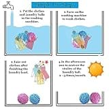 BTFLKNS Laundry Balls Set, Eco-Friendly Super Washing Machine Laundry Ball, All Natural Washer Ball Laundry Detergent Alternative, Household Can Be Reused 2000 Washings(2pcs Balls, Pink,Blue)