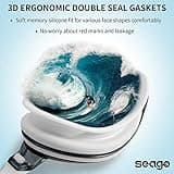 Seago Shortsighted Swimming Goggles Nearsighted Swim Goggles Anti Fog UV Protection Fit for Adult Men Women Youth Junior, No Leaking Clear Vision Pool Swim Glasses Tinted Flat Lens with 3 Nose Pieces