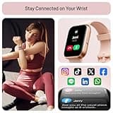 Smart Watch for Women(Answer/Make Call), Alexa Built-in 1.8" Touch Screen Fitness Watch with SpO2 Heart Rate Sleep Monitor, 100 Sport, IP68 Waterproof Step Counter Ladies Smartwatch for iPhone Android
