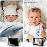 HelloBaby Wireless Video Baby monitor with Camera and Night Vision, 3.2 Inch Screen Night Vision Temperature Monitoring & 2 Way Talkback System Lullabies UK Interface Plug (HB32)