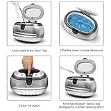 VLOXO CD-2800 Ultrasonic Cleaner Jewellery Cleaner 600ml 50W 42khz Ultrasonic Bath Cleaner for Jewelry Ring Earring Necklace Glasses Watch Metal Coins Dentures Razors Tattoo Tools Guiness Surger Cans