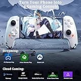 USB C Mobile Gaming Controller for iPhone 16/iPhone 15 Series & Android (Type-C),Plug and Play Gamepad Joystick, Stream PS5/Xbox/PC Games on Mobile,Cloud Gaming, Hall Effect Rocker & Trigger