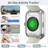 Smart Watch for Men Women Answer/Make Calls, 1.96" Fitness Watch, Fitness Tracker with Heart Rate Sleep Monitor, Step Counter, 110+ Sports Activity Trackers, IP68 Waterproof Smartwatch for Android iOS