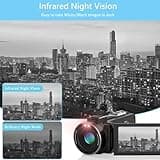 SIXTARY Camcorder 1080P 36MP FHD Vlogging Camera for YouTube, Streaming Video Recording, Video Camera 16X Digital Zoom 3.0" LCD 270° Rotatable IPS Screen with Remote Control