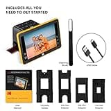 KODAK RODFS70 Kodak Slide And Scan Digital Film Scanner 7 Inches Max - Large 7 Inches LCD Screen, Convert Color and B and W Negatives and Slides 35 mm, High Resolution 22 MP JPEGs,Black