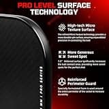 BAGAIL Pickleball Paddles Set, Pickle Ball Rackets with 4 Balls, Light - High Shock Absorption - Ergonomic, Suitable for Indoor and Outdoor Pickleball Games