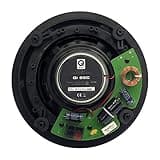 Q ACOUSTICS QI65C 6.5" Ceiling Speaker Pair In-Ceiling Speakers for Home Audio, Hi-Fi Installation System, Moisture Proof Round & Square Magnetic Grilles, 60W