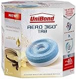 Unibond 2 X 360 Degree Moisture Absorber Vanilla Refill Tab, Aromatherapy, Ultra-Absorbent and Odour-Neutralising for AERO 360 Degree Dehumidifier, Condensation Absorbers, Twin Pack (2 x 450 g)