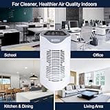 Spear & Jackson 38065 Air Purifier with HEPA & Carbon Filters, Air Cleaner for Allergies, Pollen, Pets, Dust, Smokers; Ionizer & Timer Function