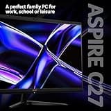 Acer Aspire C27-1800 All-in-One Desktop - Intel Core i5-12450H, 16GB, 1TB, Integrated Graphics, 27" Full HD, Windows 11, Black