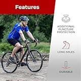 Fincci Gravel Bike Tyres 700x40c - Pair Foldable Tires 28 x 1.6 inch with 1mm Nylon Puncture Protection, Tyre 42-622 with 60 TPI for Mtb Electric, Hybrid, Road and Touring Bicycles - Pack of 2