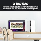 QNAP 2 Bay Home NAS with 4TB Storage Capacity, Preconfigured RAID 1 Seagate IronWolf Drives Bundle, with 1GbE Ports (TS-233-24ST-US)